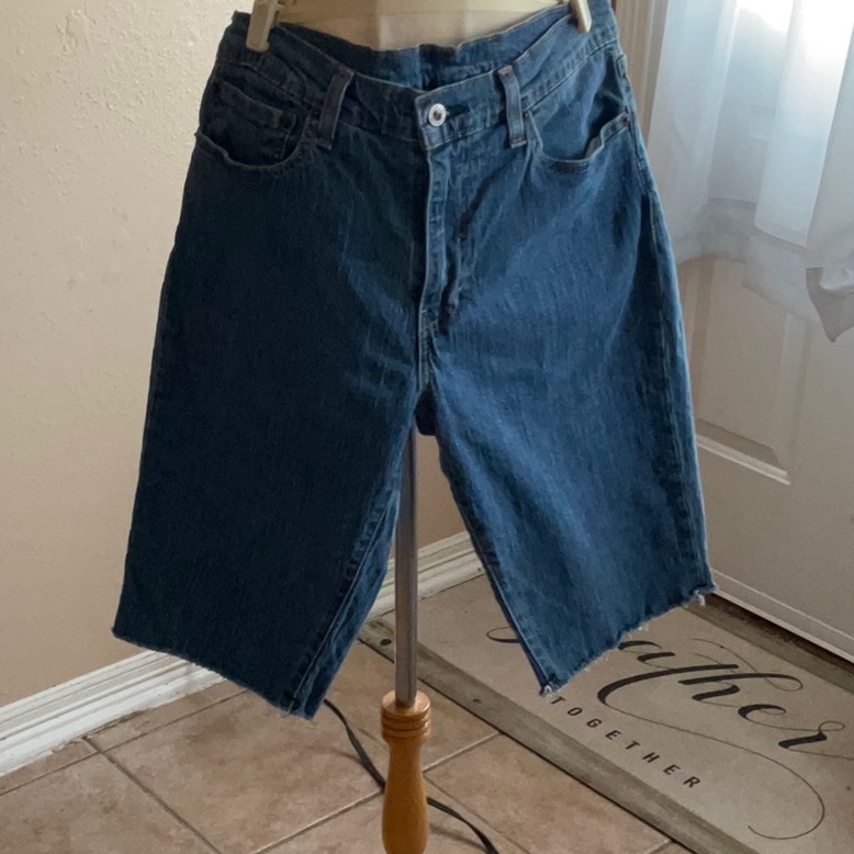 Mens Levis Blue Jean Shorts Size 34 Preowned